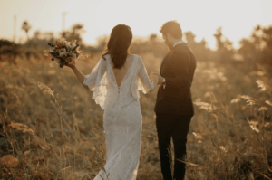 Elopement in the meadow at Stoney Bottom
